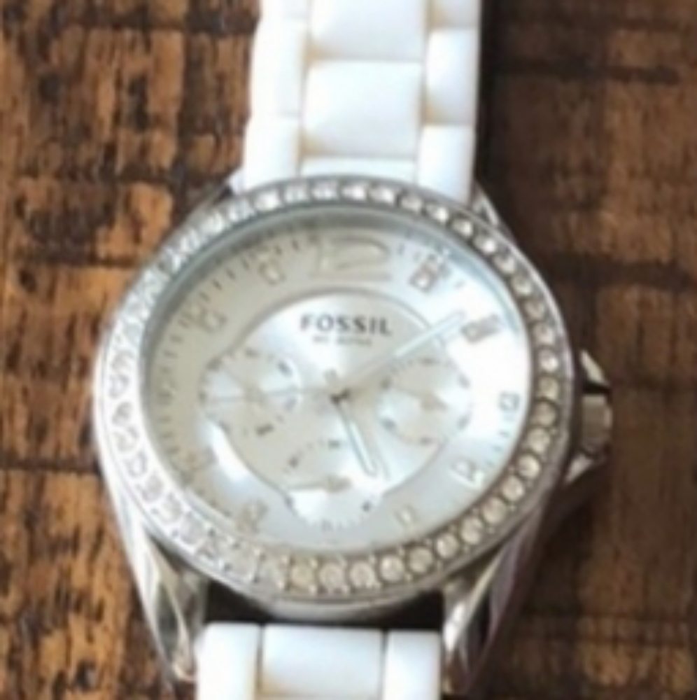 Fossil white watch